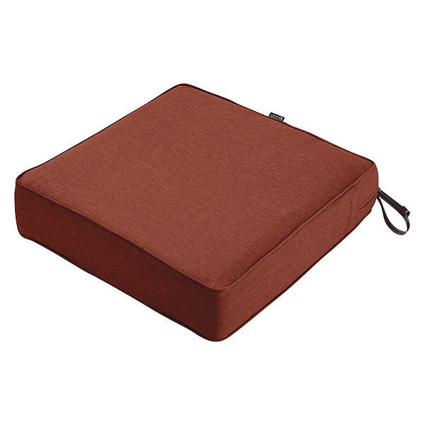 Square Lounge Seat Cushion, Heather Henna, 23