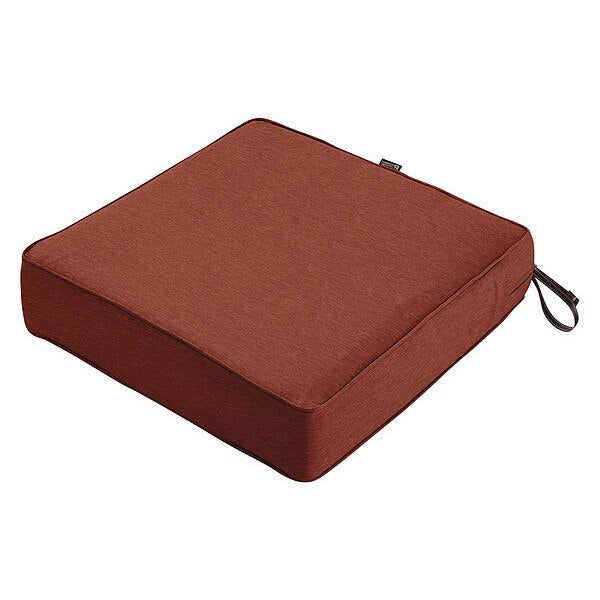 Square Lounge Seat Cushion, Heather Henna, 25