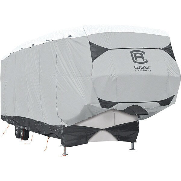 Trailer Cover, 33 ft-37 ft L, Black/Grey/White