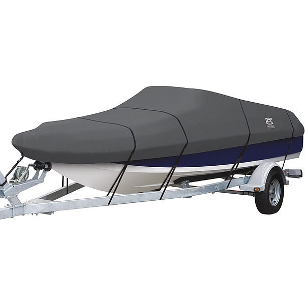 StormPro Deck Boat Cover, MdlF, Charcoal