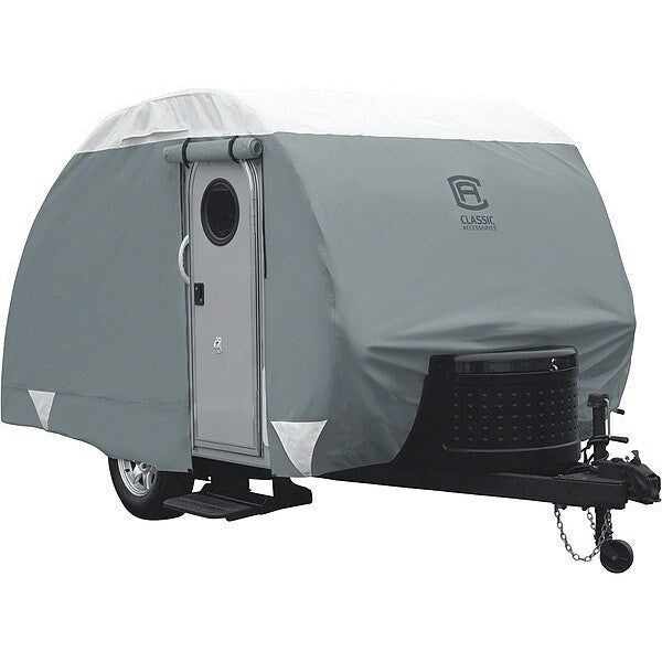 Teardrop Trailer Cover, up to 8 ft L Grey