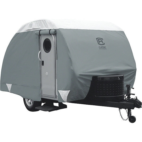 Teardrop Trailer Cover, 10 ft-12 ft L Grey