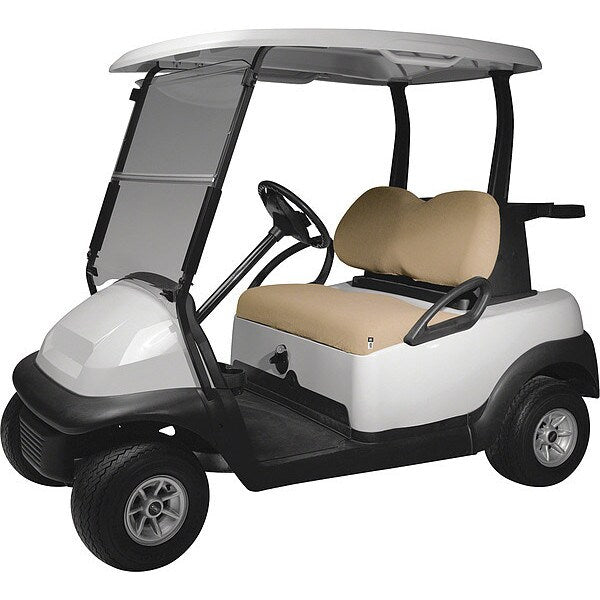 Golf Cart Seat Cover, Terry Cloth, Light Khaki