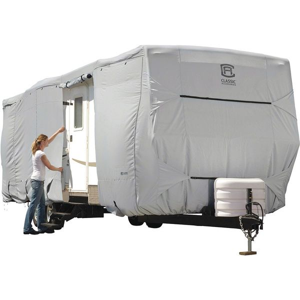 Travel Trailer RV Cover, 22 ft-24 ft, Grey
