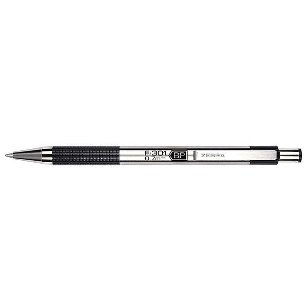 Pen, Ballpnt, F-301, Rt, 0.7, Bk, PK12