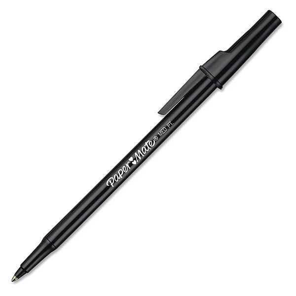 Pen, Writebros, Stick, Med, Bk, PK12