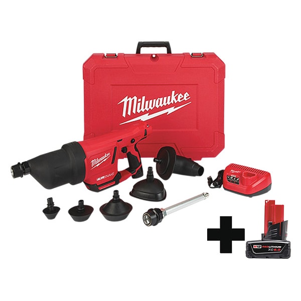 Drain Gun Kit, 0 to 500 rpm, Max. 50 PSI.