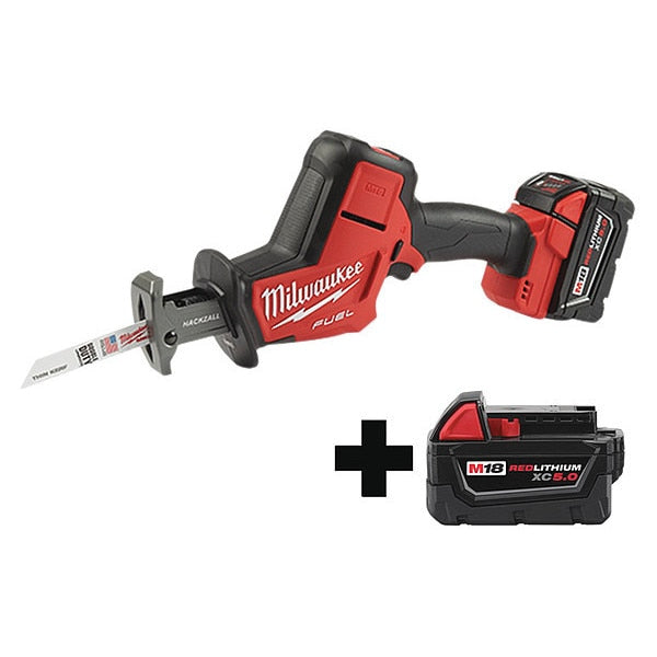 Reciprocating Saw Kit, 18V, Stroke 7/8