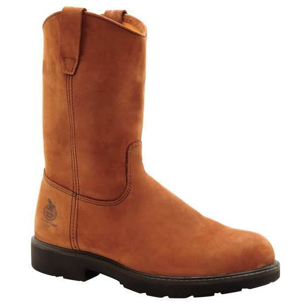 Size 11W Men's Wellington Boot Steel Work Boot, Brown