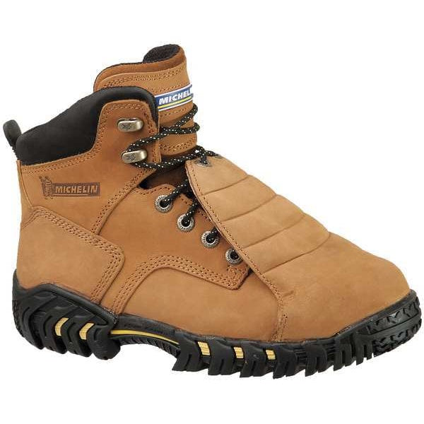 Size 12 W Men's 6 in Work Boot Steel Work Boot, Brown