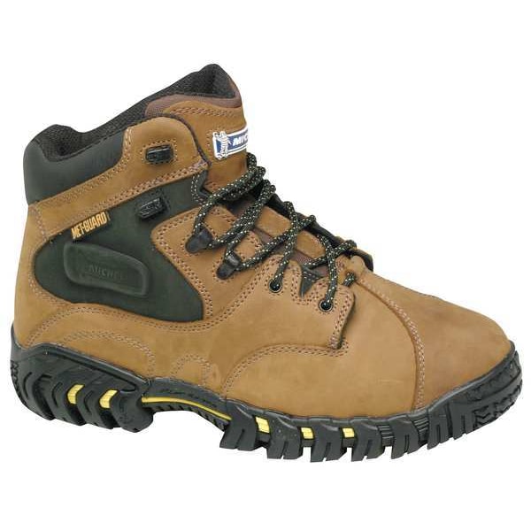 Size 10-1/2 W Men's 6 in Work Boot Steel Work Boot, Brown