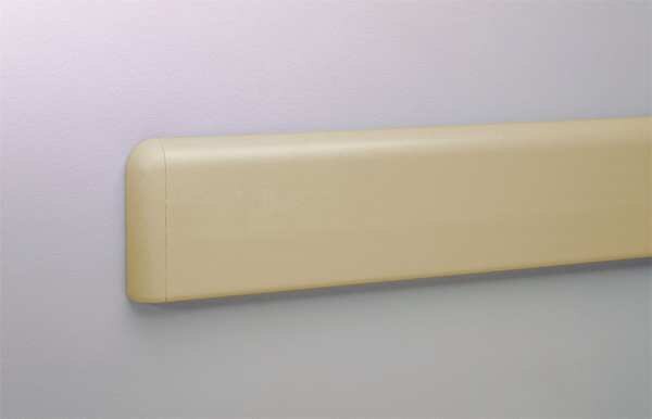 Wall Protection Guard, 4inHx144inL, Tan