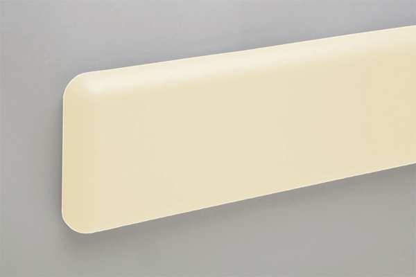Wall Protection Guard, 6inHx144inL, Ivory