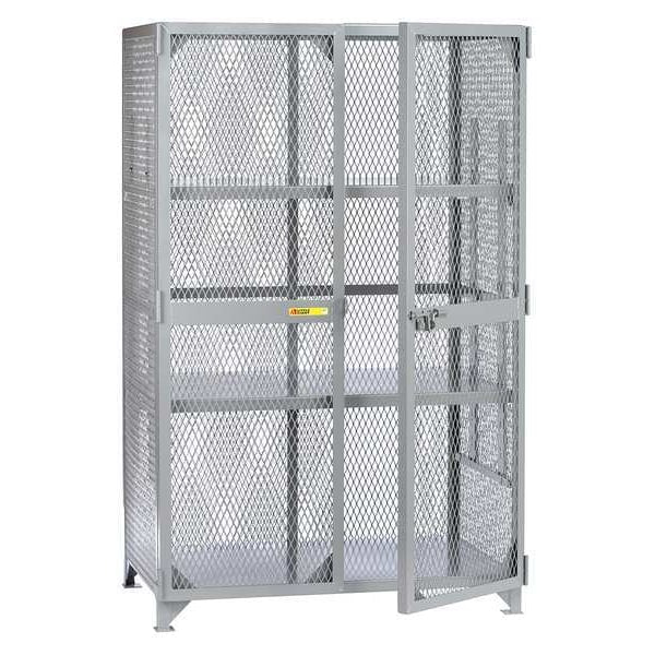 Bulk Storage Locker, 49 in W, 27 in D, 78 in H, 2 Shelves, 2 Doors, Steel, Assembled