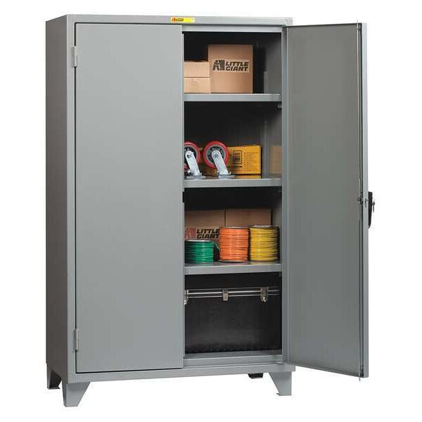 12/14 ga. ga. Steel Storage Cabinet, 60 in W, 78 in H, Stationary