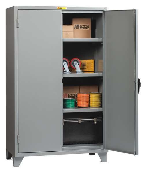 12/14 ga. ga. Steel Storage Cabinet, 60 in W, 78 in H, Stationary