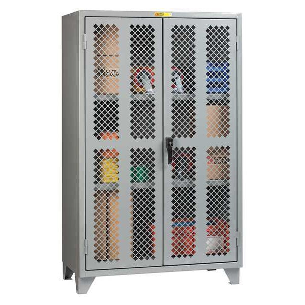 12 ga. ga. Steel Storage Cabinet, 48 in W, 78 in H, Stationary