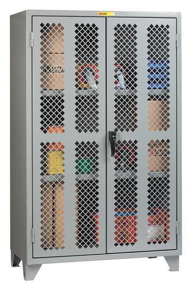 12 ga. ga. Steel Storage Cabinet, 60 in W, 78 in H, Stationary