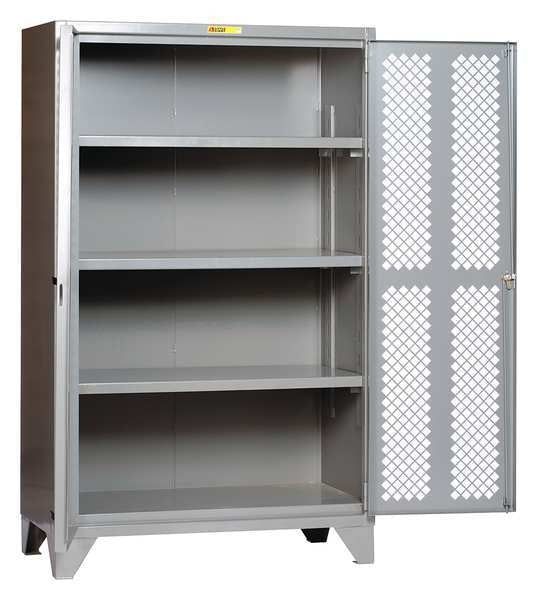 12 ga. ga. Steel Storage Cabinet, 60 in W, 78 in H, Stationary