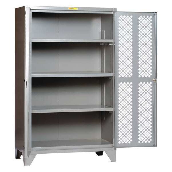 12 ga. ga. Steel Storage Cabinet, 48 in W, 78 in H, Stationary