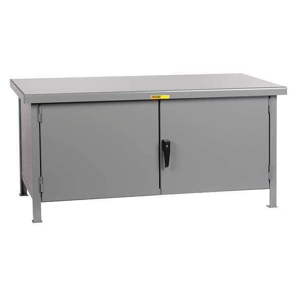 Heavy Duty Cabinet Workbench, Steel, 72 in W, 34 in Height