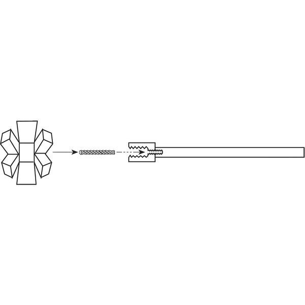 Specialty Mandrel, 1/4in Shank