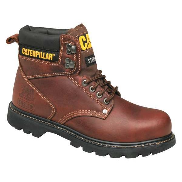 Work Boots, Leather, 6In, Tan, 6M, PR