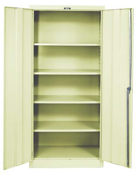 20 ga. ga. Steel Storage Cabinet, 48 in W, 78 in H, Stationary