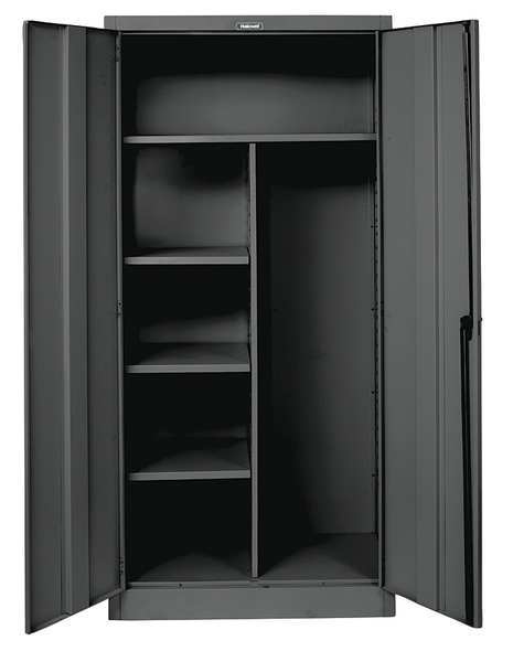 20 ga. ga. Steel Storage Cabinet, 48 in W, 78 in H, Stationary