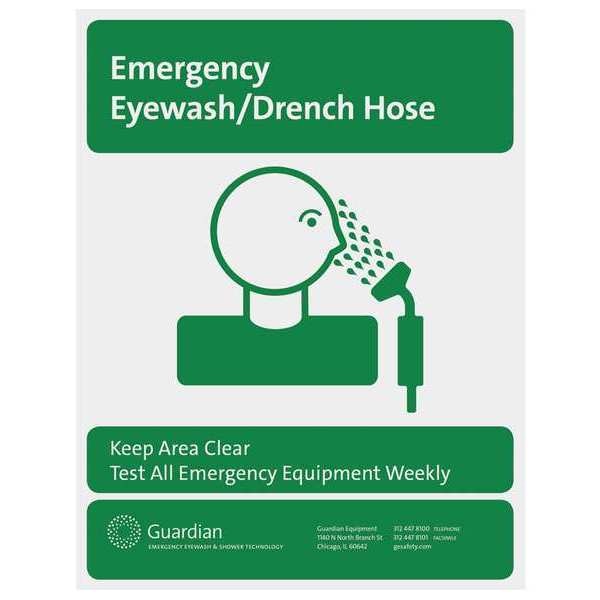 Sign, Eye Wash/drench Hose, Ge