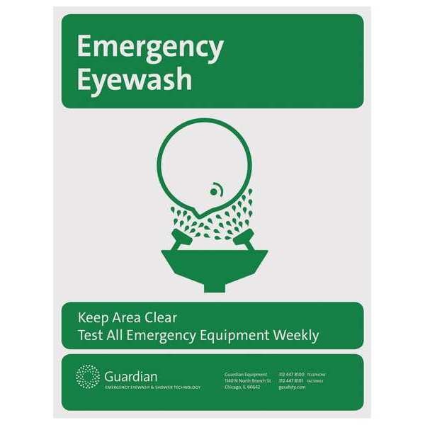 Sign, Eye Wash, Ge