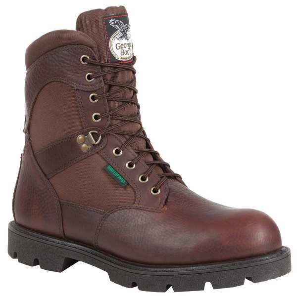 Size 9 Men's Steel Knee Boots, Brown