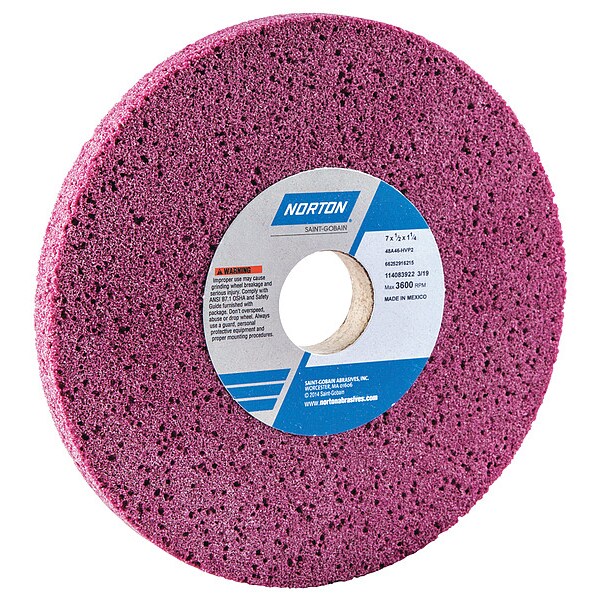 Toolrm Grinding Wheel, T1, 7in, 48A46-HVP2