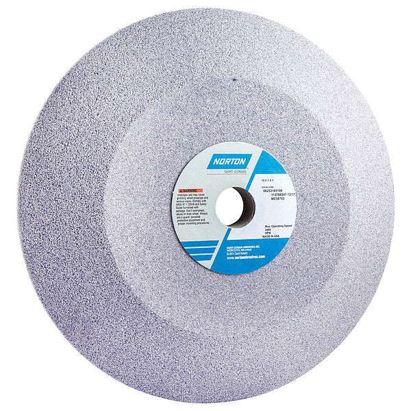 Grinding Whl, 10in.dia, Al Ox, Med, 2485 rpm