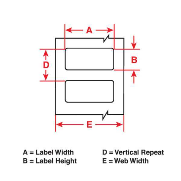 Label, Yellow, 1.25in.Wx0.38in.H