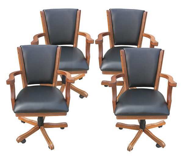 Game Table Arm Chair, Dark Oak, PK4