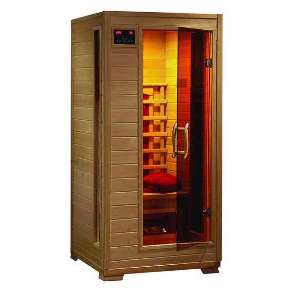 Sauna, Std, 1 per, Ceramic Heater, Hemlock