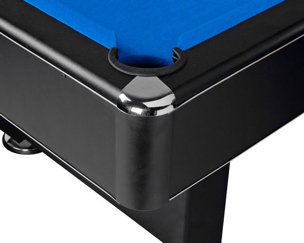 Pool Table, 7 ft., Black, MDF, Wool/Nylon