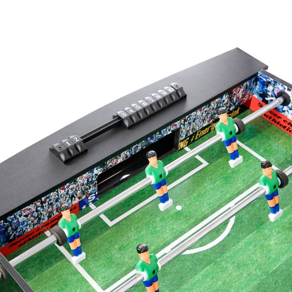 Foosball Table, MDF, 48-1/2inLx24inWx32inH
