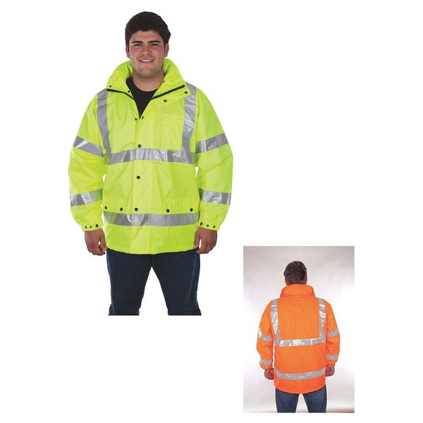 Rain Jacket, Unisex, Green, 2XL