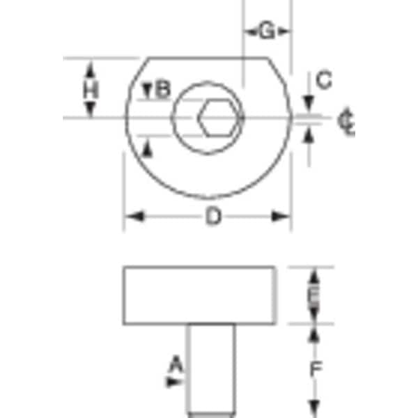 Mach. Fxture Clamp, Wedge, 1/2-13,5902lb.