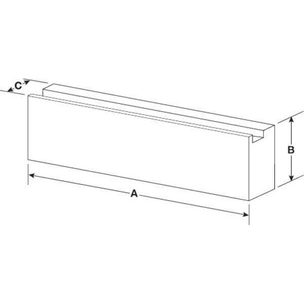 Steel Jaw Set without Holes, 8in, PK2