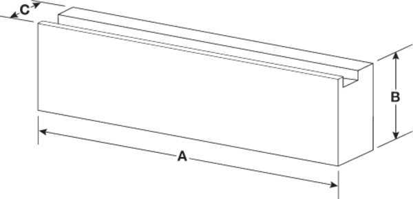 Steel Jaw Set without Holes, 4in, PK2