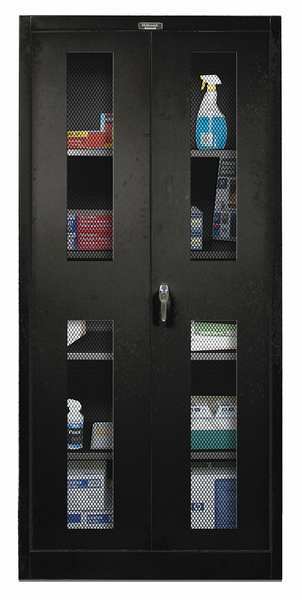 22 ga. ga. Steel Storage Cabinet, 36 in W, 72 in H, Stationary