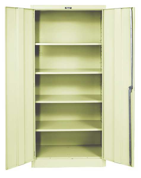 22 ga. ga. Steel Storage Cabinet, 48 in W, 72 in H, Stationary