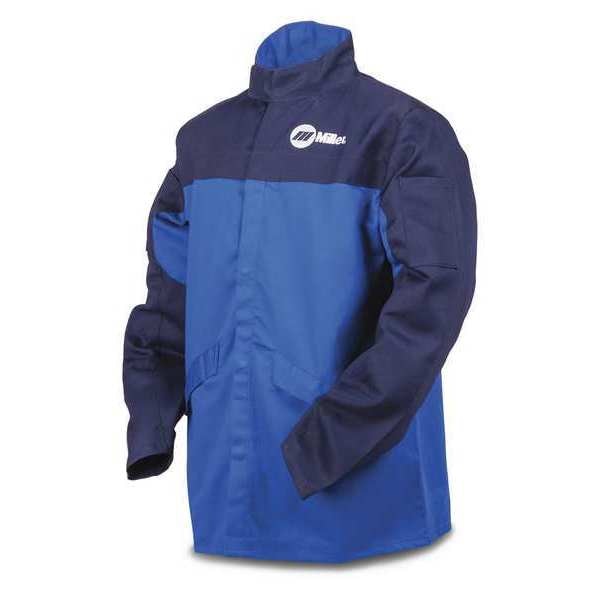 ArcArmor Welding Jacket, Royal/Nvy, Ctn INDURA, M