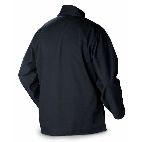 ArcArmor Welding Jacket, Navy, Cotton/Nylon, 3XL