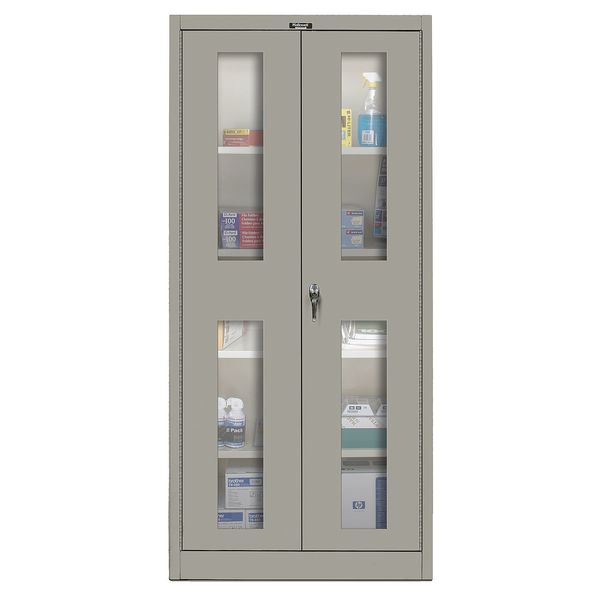 22 ga. ga. Steel Storage Cabinet, 36 in W, 72 in H, Stationary