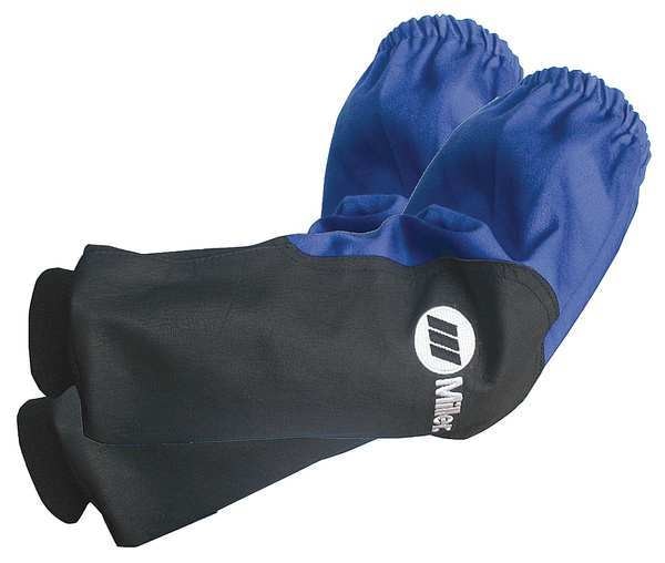 Flame Resistant Sleeve, Royal/Black Leather, Cotton