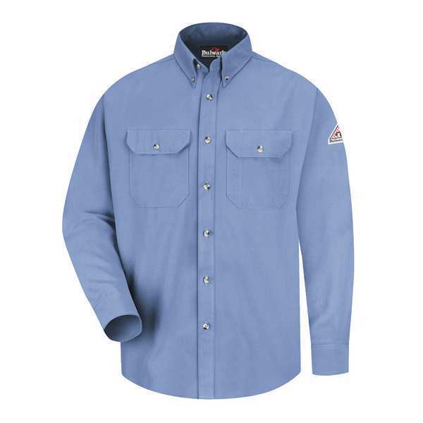FR Long Sleeve Shirt, Blue, 3XL, Button